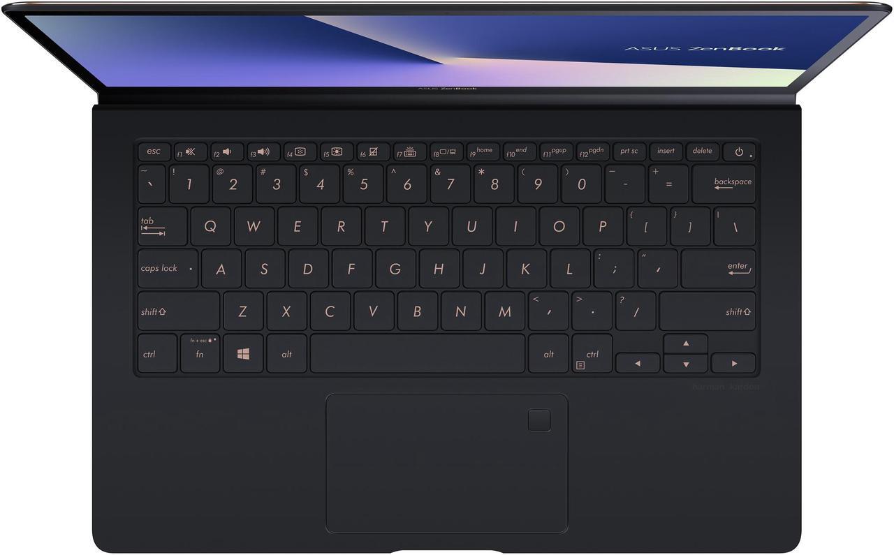 Alt view image 9 of 19 - ASUS ZenBook S, 13.3” UHD 4K Touch, 8th Gen Whiskey Lake Intel Core i7-8565U Processor, 16GB RAM, 512GB PCIe SSD, FP Sensor, Thunderbolt, Windows 10 Professional - UX391FA-XH74T Deep Dive Blue laptop