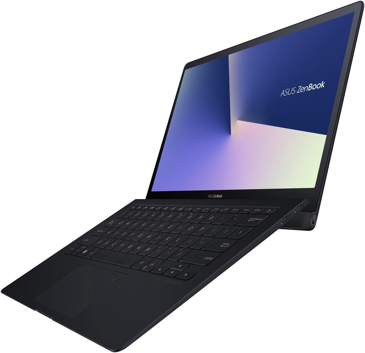 Alt view image 5 of 19 - ASUS ZenBook S, 13.3” UHD 4K Touch, 8th Gen Whiskey Lake Intel Core i7-8565U Processor, 16GB RAM, 512GB PCIe SSD, FP Sensor, Thunderbolt, Windows 10 Professional - UX391FA-XH74T Deep Dive Blue laptop