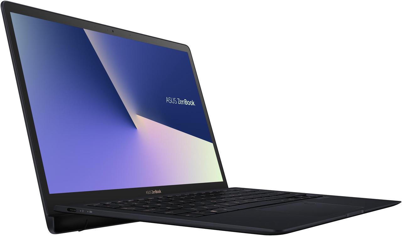 Alt view image 7 of 19 - ASUS ZenBook S, 13.3” UHD 4K Touch, 8th Gen Whiskey Lake Intel Core i7-8565U Processor, 16GB RAM, 512GB PCIe SSD, FP Sensor, Thunderbolt, Windows 10 Professional - UX391FA-XH74T Deep Dive Blue laptop