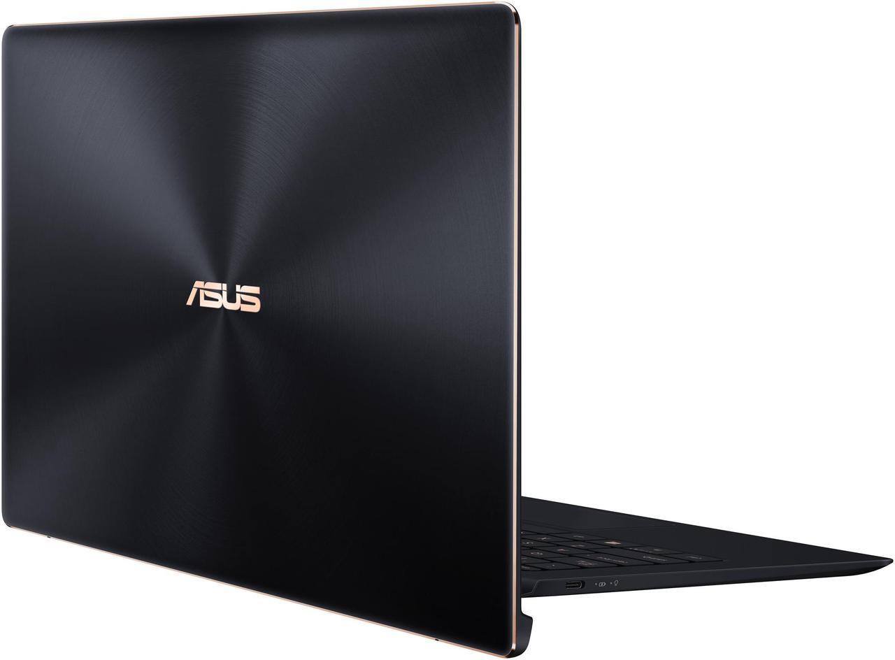 Alt view image 15 of 19 - ASUS ZenBook S, 13.3” UHD 4K Touch, 8th Gen Whiskey Lake Intel Core i7-8565U Processor, 16GB RAM, 512GB PCIe SSD, FP Sensor, Thunderbolt, Windows 10 Professional - UX391FA-XH74T Deep Dive Blue laptop