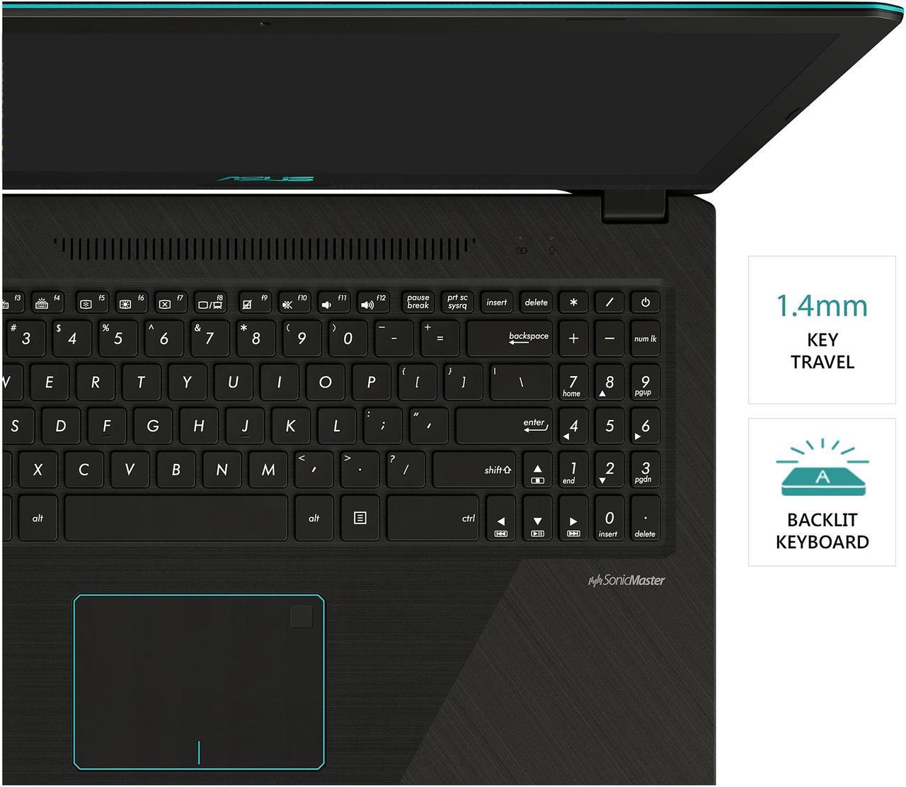 Alt view image 14 of 18 - ASUS VivoBook K570ZD Gaming Laptop, 15.6" Full HD IPS, AMD Quad Core Ryzen 5 2500U Processor, GeForce GTX 1050, 8 GB DDR4 RAM, 256 GB SSD, 802.11ac WiFi, Fingerprint, Backlit KB, Windows 10 - K570ZD-ES51