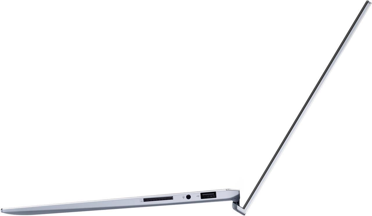 Alt view image 10 of 19 - ASUS ZenBook 14, Intel Core Whiskey Lake i5-8265U, 8 GB RAM, 256 GB NVMe PCIe SSD, NumberPad, Wi-Fi 5, Windows 10, Ultra Thin and Light Laptop, 4-Way NanoEdge 14" FHD, Silver Blue, UX431FA-ES51