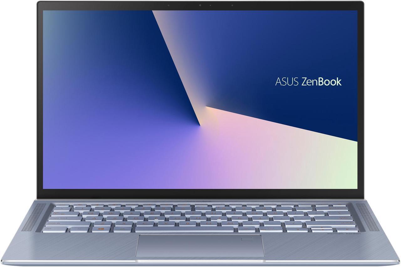 Alt view image 2 of 19 - ASUS ZenBook 14, Intel Core Whiskey Lake i5-8265U, 8 GB RAM, 256 GB NVMe PCIe SSD, NumberPad, Wi-Fi 5, Windows 10, Ultra Thin and Light Laptop, 4-Way NanoEdge 14" FHD, Silver Blue, UX431FA-ES51