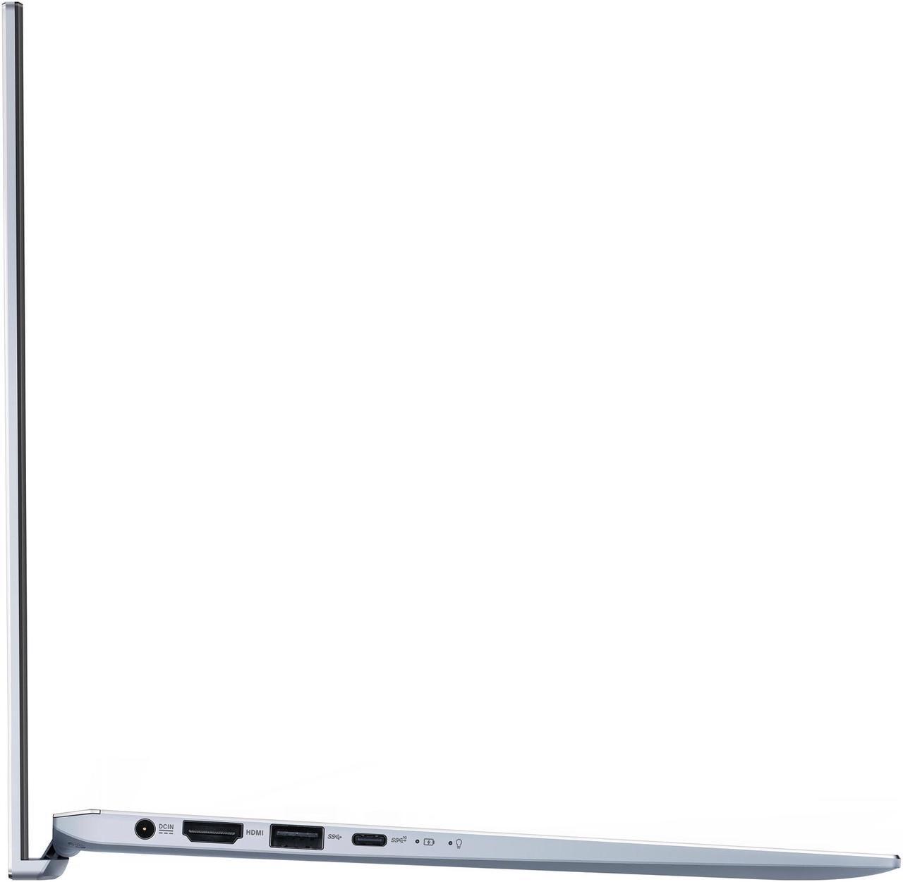 Alt view image 11 of 19 - ASUS ZenBook 14, Intel Core Whiskey Lake i5-8265U, 8 GB RAM, 256 GB NVMe PCIe SSD, NumberPad, Wi-Fi 5, Windows 10, Ultra Thin and Light Laptop, 4-Way NanoEdge 14" FHD, Silver Blue, UX431FA-ES51