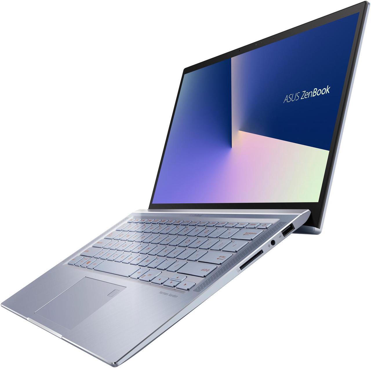 Alt view image 8 of 19 - ASUS ZenBook 14, Intel Core Whiskey Lake i5-8265U, 8 GB RAM, 256 GB NVMe PCIe SSD, NumberPad, Wi-Fi 5, Windows 10, Ultra Thin and Light Laptop, 4-Way NanoEdge 14" FHD, Silver Blue, UX431FA-ES51