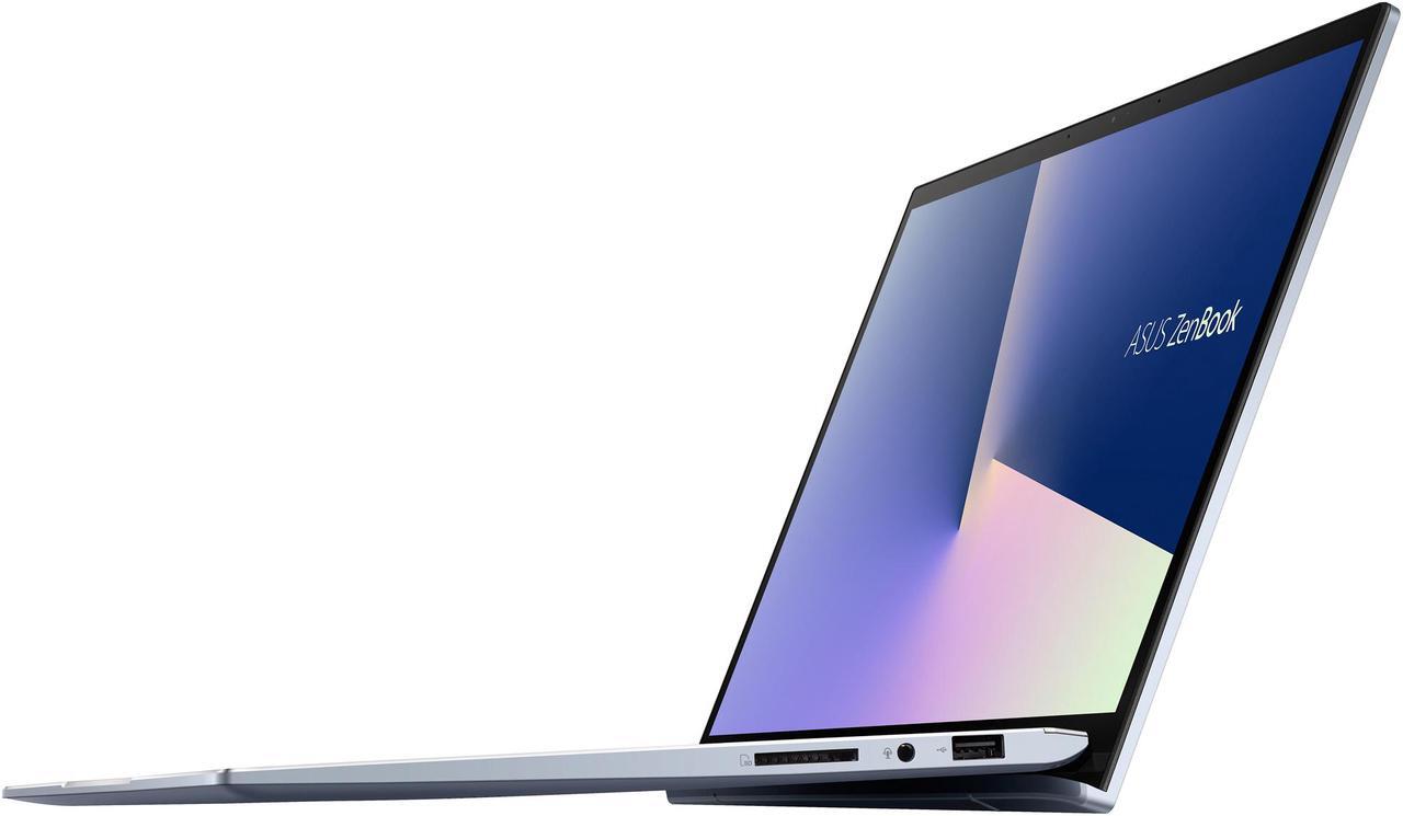 Alt view image 5 of 19 - ASUS ZenBook 14, Intel Core Whiskey Lake i5-8265U, 8 GB RAM, 256 GB NVMe PCIe SSD, NumberPad, Wi-Fi 5, Windows 10, Ultra Thin and Light Laptop, 4-Way NanoEdge 14" FHD, Silver Blue, UX431FA-ES51