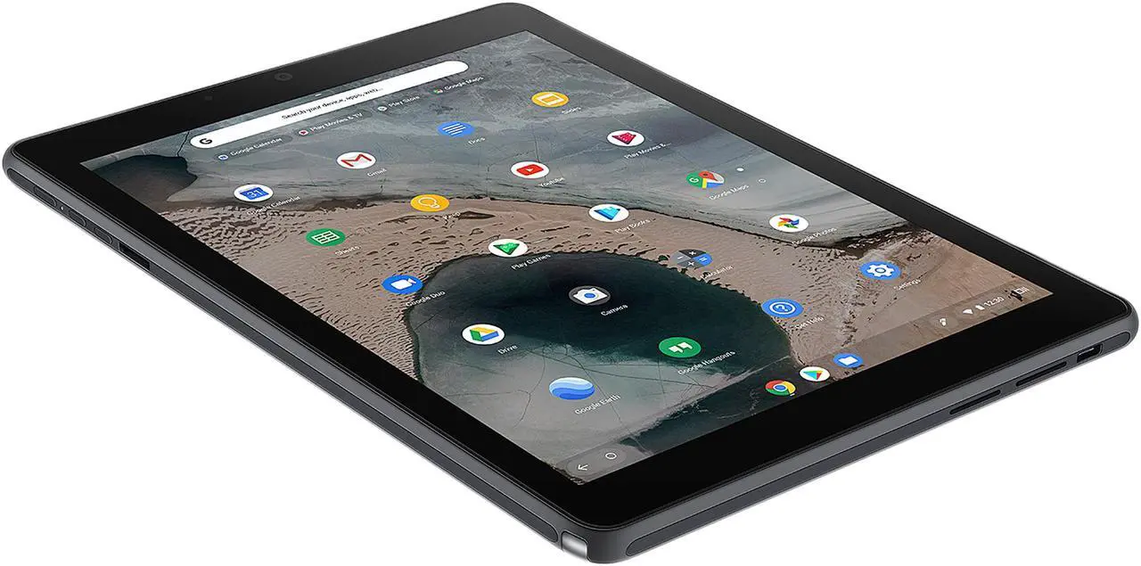 Alt view image 9 of 20 - ASUS Chromebook Tablet CT100, 9.7" QXGA (1536 x 2048) Touchscreen, OP1 6-Core Processor, 4 GB RAM, 32 GB eMMC Storage, Rugged Military-Spec 810G, Dark Grey, K-12, Chrome OS, Includes Stylus, CT100PA-YS02T