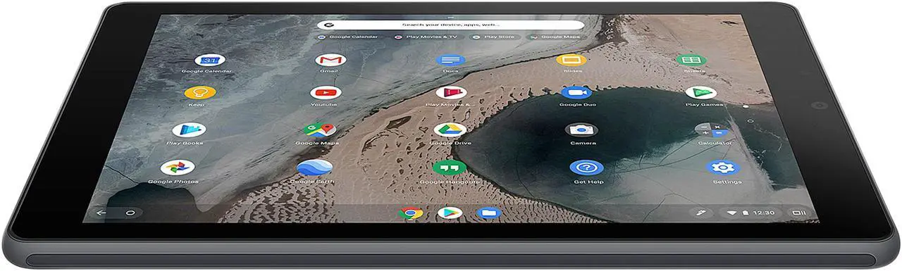Alt view image 10 of 20 - ASUS Chromebook Tablet CT100, 9.7" QXGA (1536 x 2048) Touchscreen, OP1 6-Core Processor, 4 GB RAM, 32 GB eMMC Storage, Rugged Military-Spec 810G, Dark Grey, K-12, Chrome OS, Includes Stylus, CT100PA-YS02T