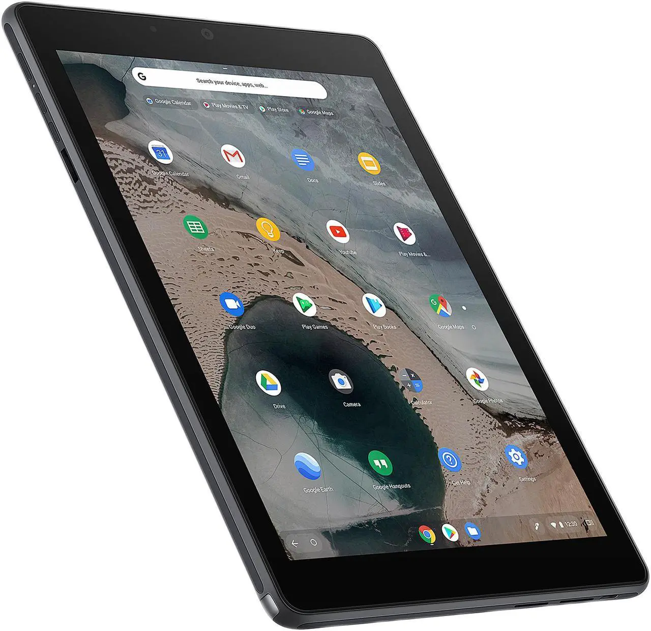 Alt view image 5 of 20 - ASUS Chromebook Tablet CT100, 9.7" QXGA (1536 x 2048) Touchscreen, OP1 6-Core Processor, 4 GB RAM, 32 GB eMMC Storage, Rugged Military-Spec 810G, Dark Grey, K-12, Chrome OS, Includes Stylus, CT100PA-YS02T