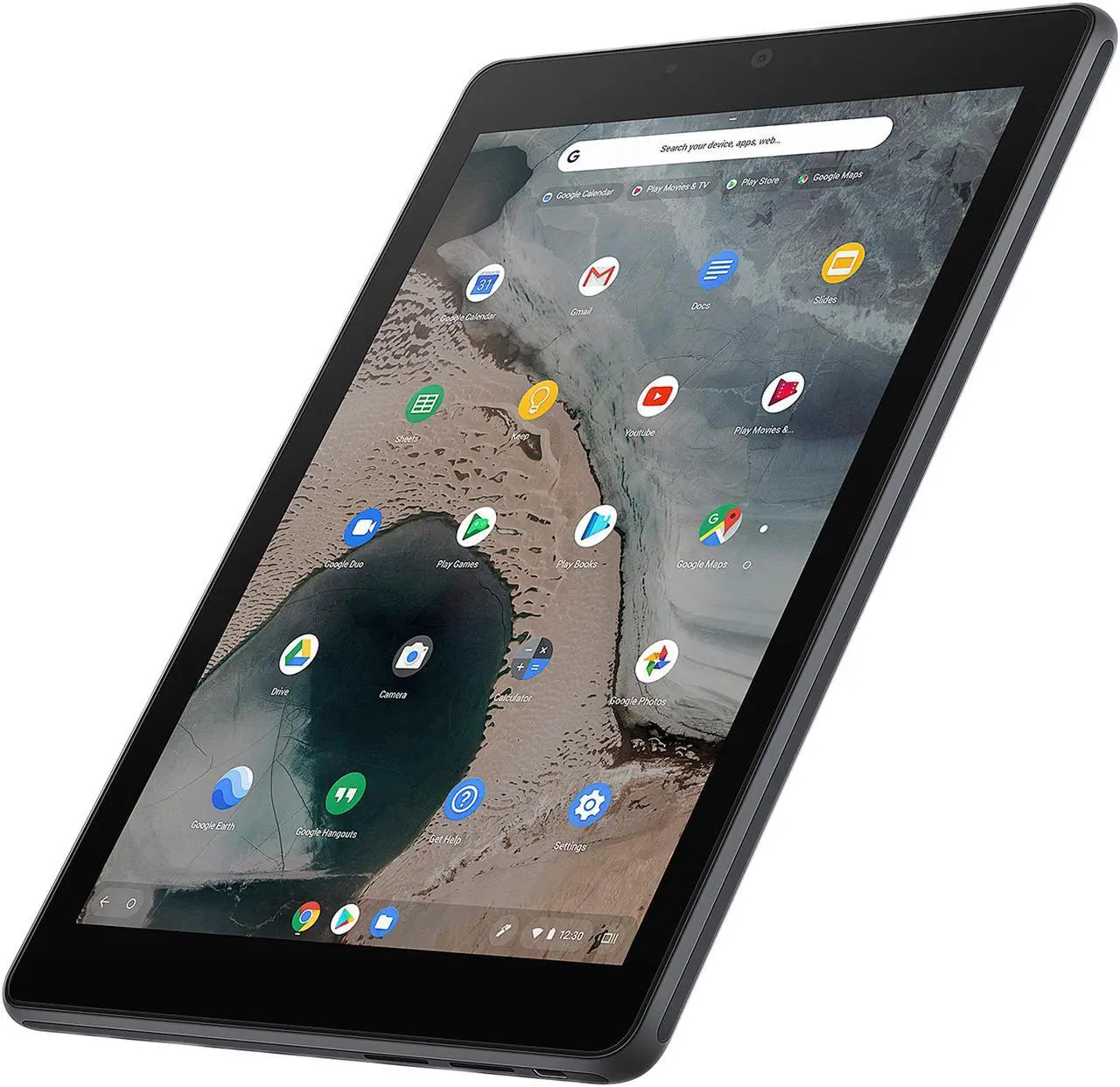 Alt view image 4 of 20 - ASUS Chromebook Tablet CT100, 9.7" QXGA (1536 x 2048) Touchscreen, OP1 6-Core Processor, 4 GB RAM, 32 GB eMMC Storage, Rugged Military-Spec 810G, Dark Grey, K-12, Chrome OS, Includes Stylus, CT100PA-YS02T