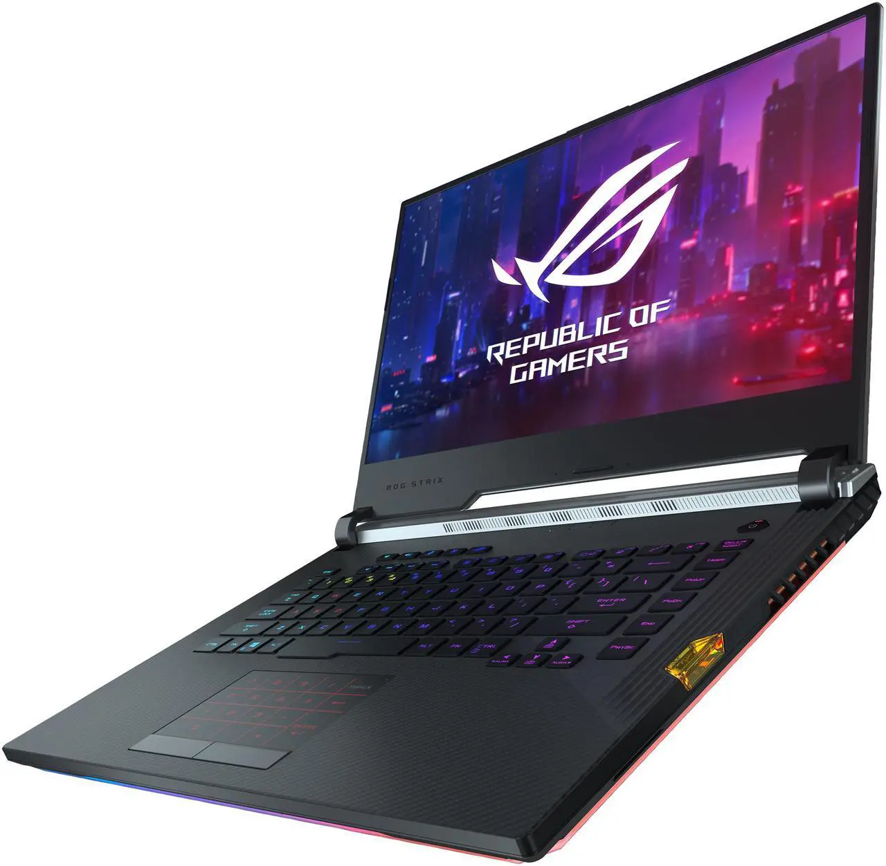 Alt view image 4 of 8 - ASUS ROG Scar III G531GW-DB76 15.6" 240 Hz IPS Intel Core i7 9th Gen 9750H (2.60 GHz) NVIDIA GeForce RTX 2070 16 GB Memory 1 TB SSD Windows 10 Home 64-bit Gaming Laptop