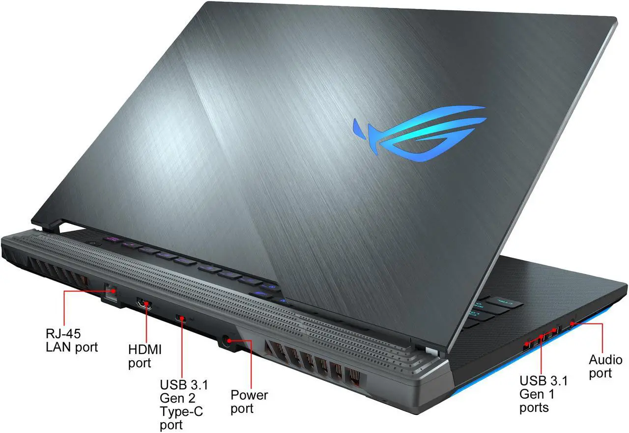 Alt view image 8 of 8 - ASUS ROG Scar III G531GW-DB76 15.6" 240 Hz IPS Intel Core i7 9th Gen 9750H (2.60 GHz) NVIDIA GeForce RTX 2070 16 GB Memory 1 TB SSD Windows 10 Home 64-bit Gaming Laptop