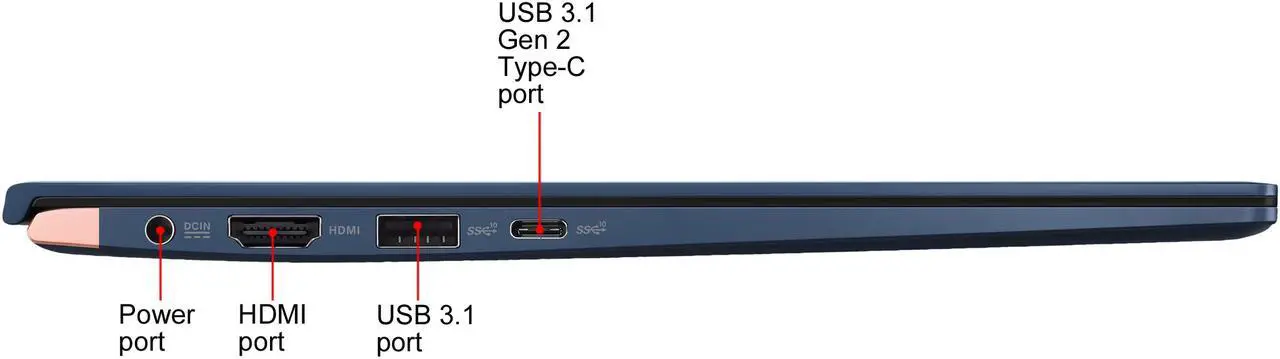 Alt view image 11 of 12 - ASUS Laptop ZenBook Intel Core i7-8565U 16 GB LPDDR3 Memory 512 GB SSD NVIDIA GeForce MX150 14.0" Non-Touch Screen Windows 10 Home 64-bit UX433FN-IH74
