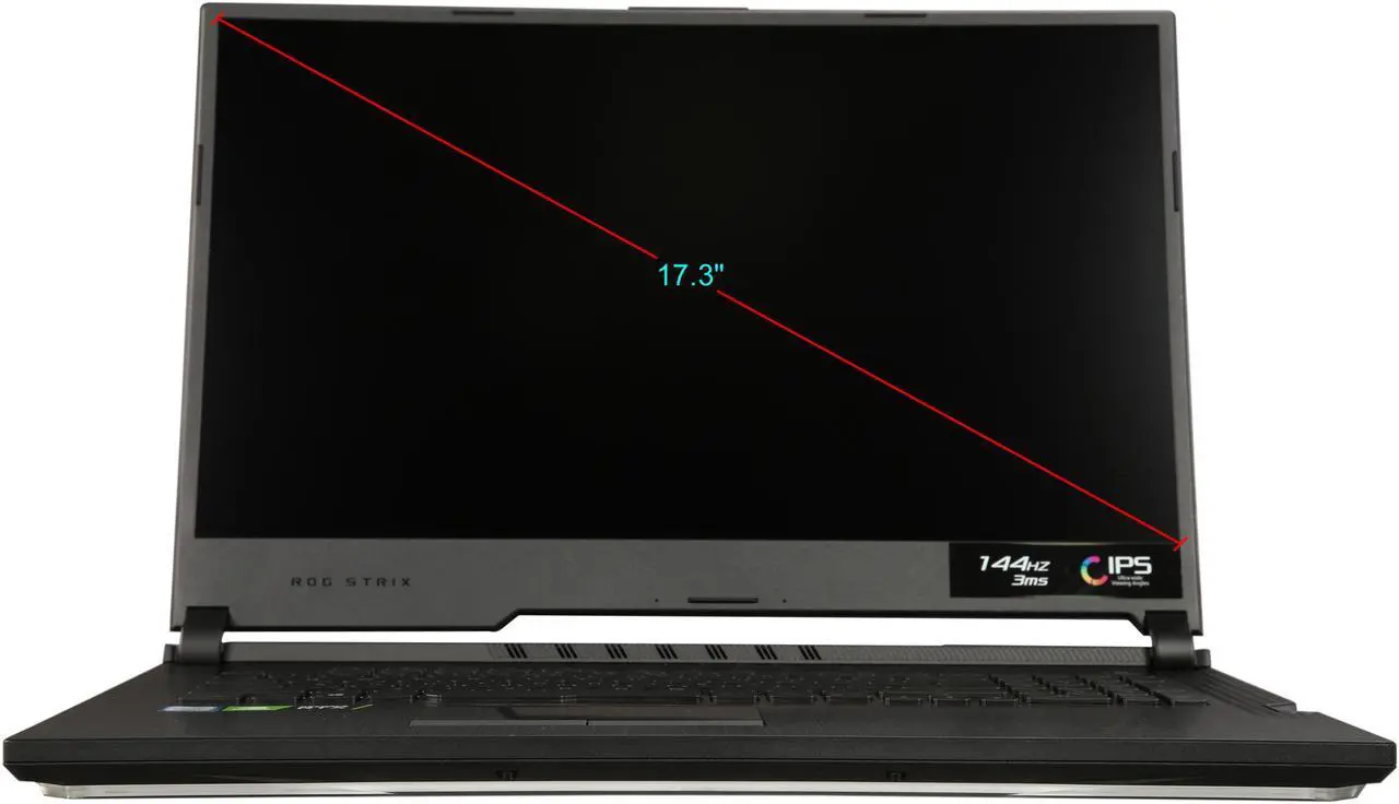 Alt view image 6 of 8 - ASUS ROG Strix Hero III (2019) Gaming Laptop, 17.3" 144 Hz IPS Type FHD, NVIDIA GeForce RTX 2070, Intel Core i7-9750H, 16 GB DDR4, 512 GB PCIe NVMe SSD, Per-Key RGB KB, Windows 10 Pro, G731GW-XB74