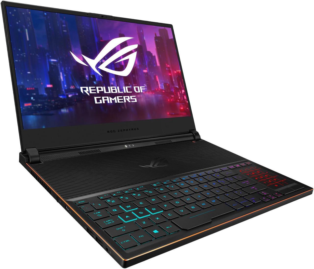 Alt view image 5 of 20 - ROG Zephyrus S GX531GX-XB77 15.6" Gaming Laptop - GeForce RTX 2080, Intel Core i7-9750H, 16 GB DDR4, 1 TB SSD, Windows 10 Pro