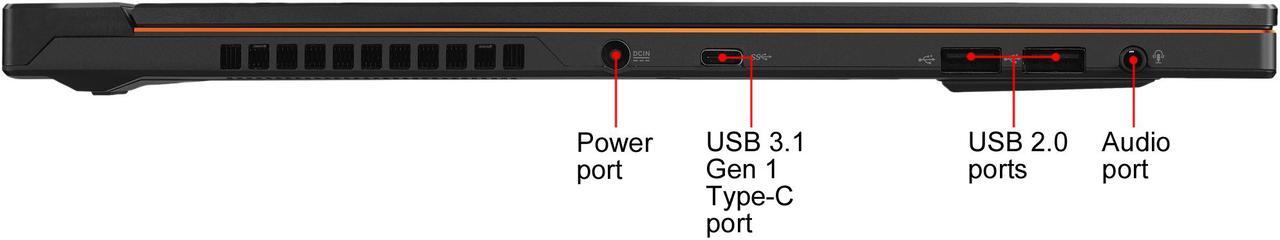Alt view image 19 of 20 - ROG Zephyrus S GX531GX-XB77 15.6" Gaming Laptop - GeForce RTX 2080, Intel Core i7-9750H, 16 GB DDR4, 1 TB SSD, Windows 10 Pro