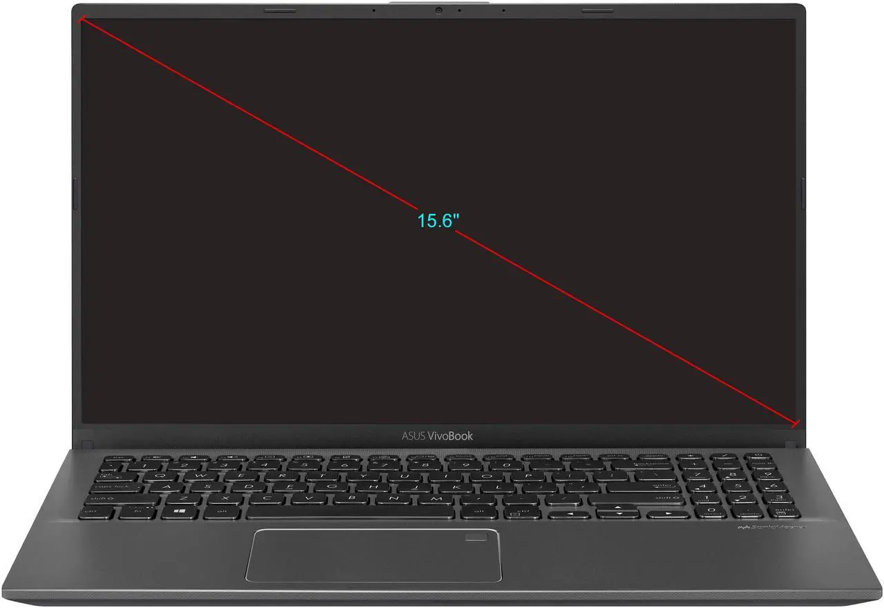 Alt view image 17 of 19 - ASUS VivoBook 15 Thin and Light 15.6" FHD, AMD Quad Core R3-3200U CPU, 8 GB DDR4 RAM, 128 GB SSD, AMD Radeon Vega 3 Graphics, Windows 10 in S Mode, F512DA-DB34, Slate Gray