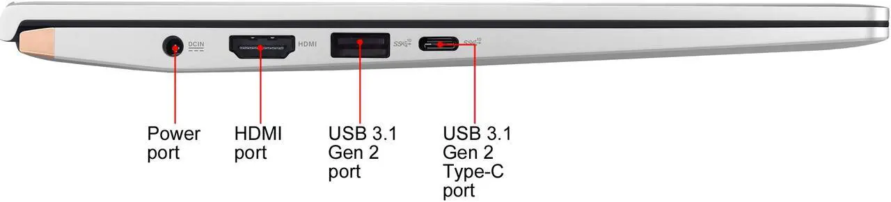 Alt view image 10 of 19 - ASUS ZenBook 14 Ultra-Slim Laptop 14" Full HD 4-Way NanoEdge Bezel, AMD R7 3700U CPU, 8 GB RAM, 512 GB PCIe SSD, NumberPad, Windows 10 - UM433DA-DH75, Icicle Silver