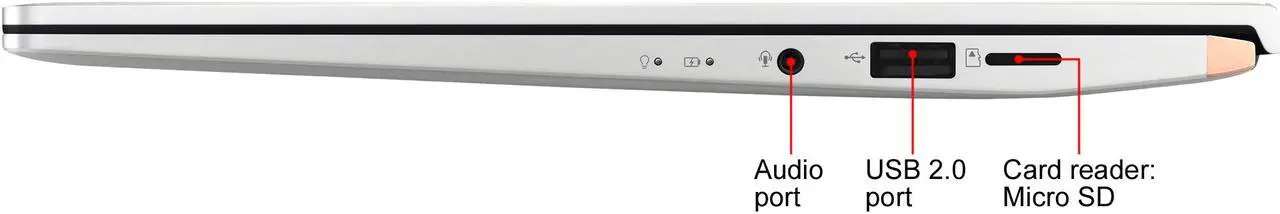 Alt view image 11 of 19 - ASUS ZenBook 14 Ultra-Slim Laptop 14" Full HD 4-Way NanoEdge Bezel, AMD R7 3700U CPU, 8 GB RAM, 512 GB PCIe SSD, NumberPad, Windows 10 - UM433DA-DH75, Icicle Silver