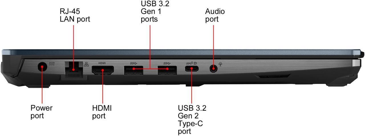 Alt view image 11 of 20 - ASUS TUF Gaming A15 - 15.6" 144 Hz - AMD Ryzen 7 4800H - GeForce RTX 2060 - 16 GB DDR4 - 1 TB PCIe SSD - 90 WHr Battery - Gigabit Wi-Fi 5 - Windows 10 Home - Gaming Laptop (TUF506IV-AS76)