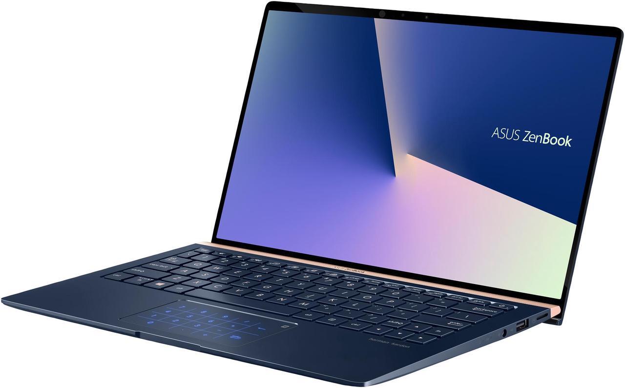 Alt view image 2 of 20 - ASUS ZenBook 13 Ultra-Slim Durable Laptop 13.3" FHD WideView, Intel Core i7-10510U, 16 GB RAM, 512 GB PCIe SSD, NumberPad, Windows 10 Pro - UX333FAC-XS77, Royal Blue