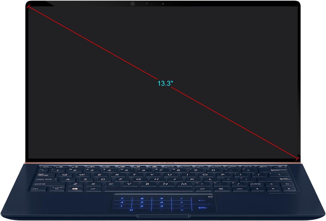 Alt view image 5 of 20 - ASUS ZenBook 13 Ultra-Slim Durable Laptop 13.3" FHD WideView, Intel Core i7-10510U, 16 GB RAM, 512 GB PCIe SSD, NumberPad, Windows 10 Pro - UX333FAC-XS77, Royal Blue