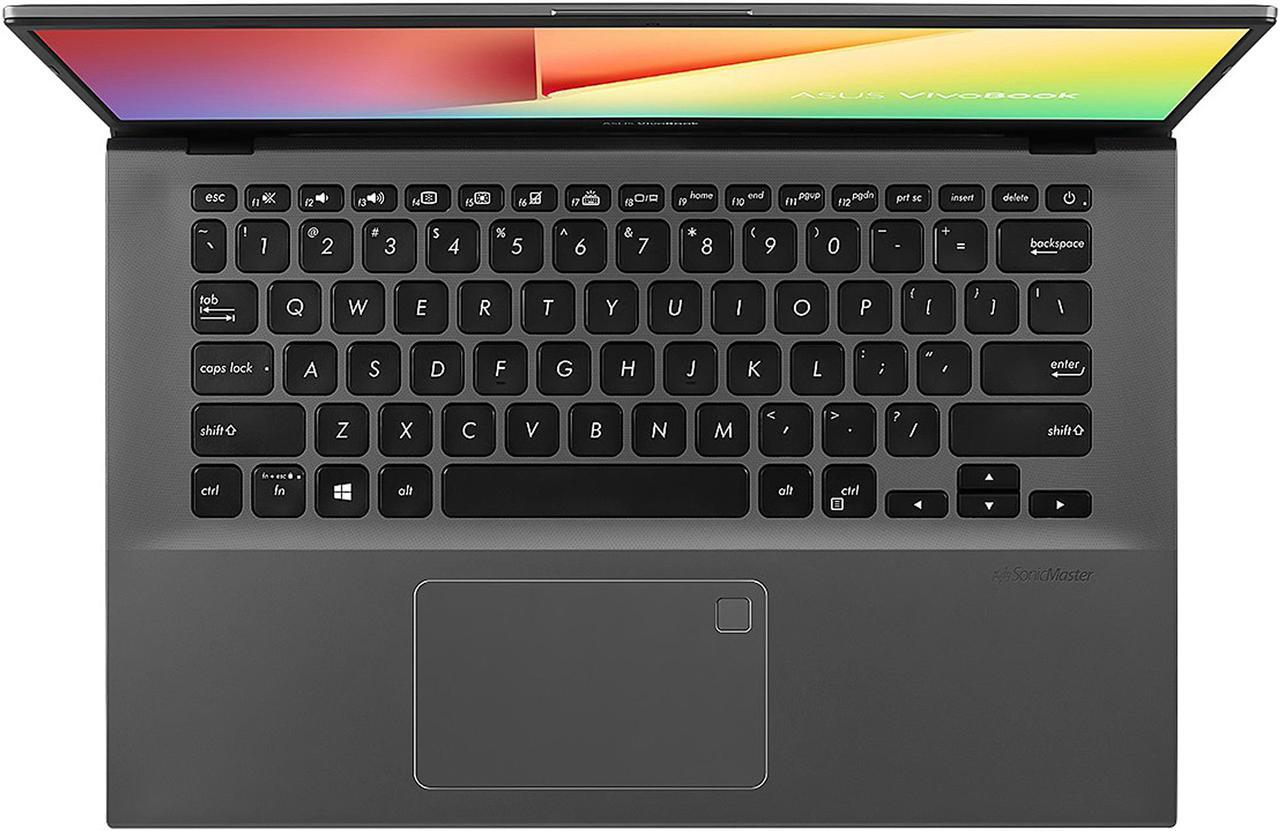 Alt view image 8 of 20 - ASUS VivoBook 14 Laptop, 14" FHD, AMD Ryzen 7-3700U, AMD Radeon RX Vega 10 Graphics, 8 GB DDR4 RAM, 512 GB PCIe SSD, Backlit KB, Fingerprint, Windows 10 Home, Slate Grey, F412DA-NH77