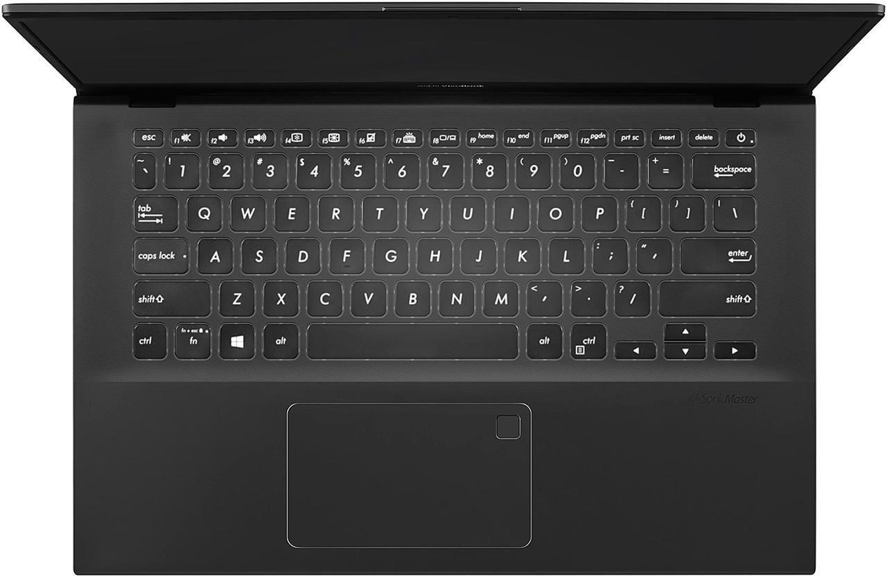 Alt view image 9 of 20 - ASUS VivoBook 14 Laptop, 14" FHD, AMD Ryzen 7-3700U, AMD Radeon RX Vega 10 Graphics, 8 GB DDR4 RAM, 512 GB PCIe SSD, Backlit KB, Fingerprint, Windows 10 Home, Slate Grey, F412DA-NH77