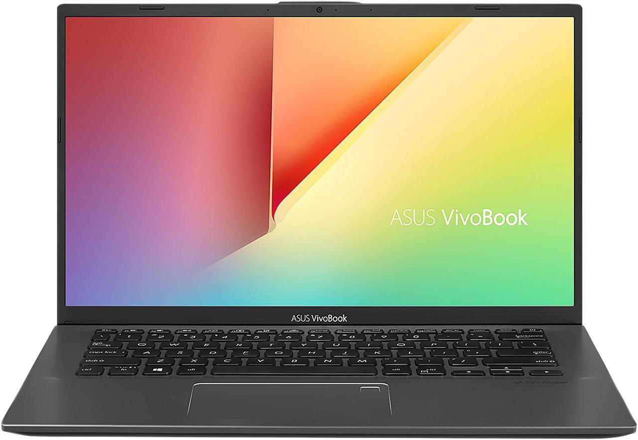 Alt view image 3 of 20 - ASUS VivoBook 14 Laptop, 14" FHD, AMD Ryzen 7-3700U, AMD Radeon RX Vega 10 Graphics, 8 GB DDR4 RAM, 512 GB PCIe SSD, Backlit KB, Fingerprint, Windows 10 Home, Slate Grey, F412DA-NH77