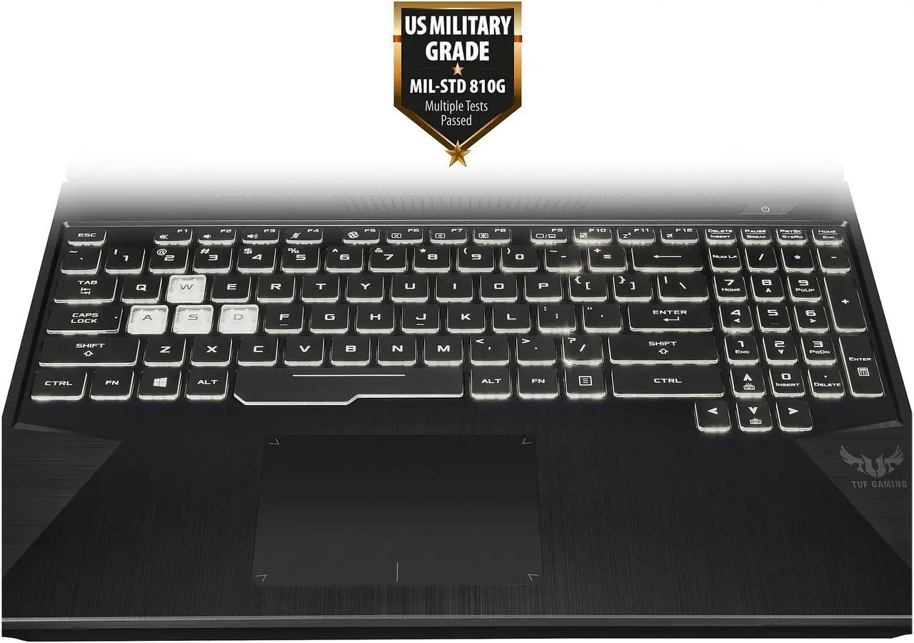 Alt view image 12 of 19 - ASUS TUF FX505 Gaming Laptop, 15.6" 120 Hz FHD IPS-Type Display, AMD Ryzen 7 3750H, NVIDIA GeForce RTX 2060, 16 GB DDR4, 512 GB PCIe SSD, RGB Keyboard, Windows 10 Home, Stealth Black, FX505DV-ES74