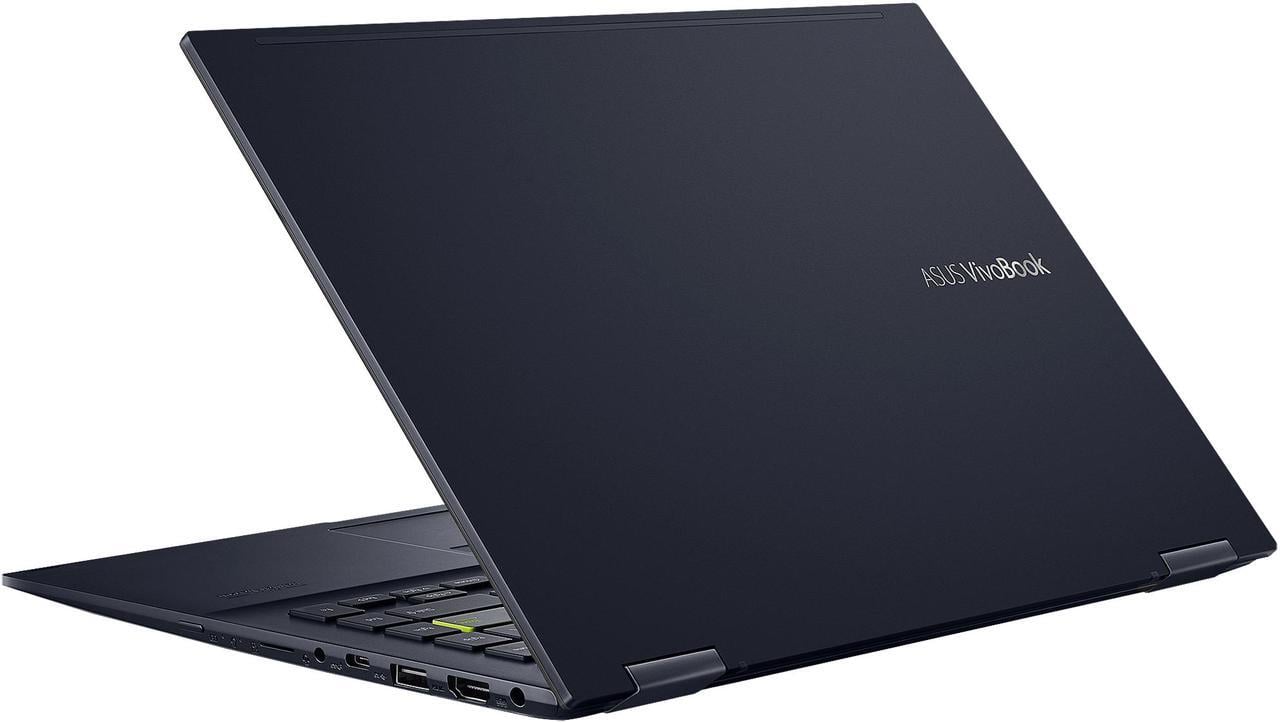 Alt view image 20 of 20 - ASUS VivoBook Flip 14 Thin and Light 2-in-1 Laptop, 14" FHD Touch Display, AMD Ryzen 5 4500U, 8 GB DDR4 RAM, 256 GB SSD, Glossy, Stylus, Fingerprint Reader, Windows 10 Home, Bespoke Black, TM420IA-DB51T