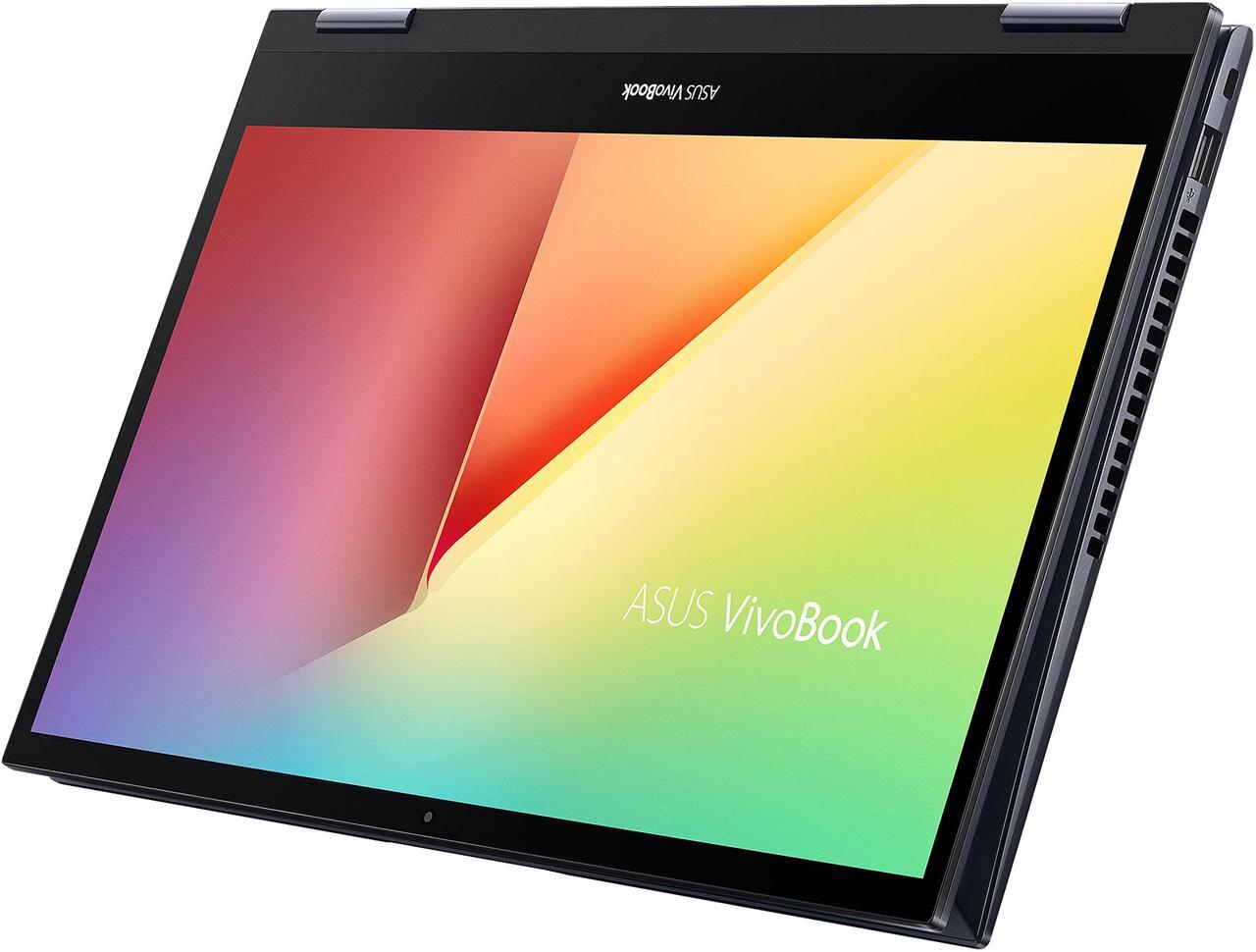 Alt view image 9 of 20 - ASUS VivoBook Flip 14 Thin and Light 2-in-1 Laptop, 14" FHD Touch Display, AMD Ryzen 5 4500U, 8 GB DDR4 RAM, 256 GB SSD, Glossy, Stylus, Fingerprint Reader, Windows 10 Home, Bespoke Black, TM420IA-DB51T