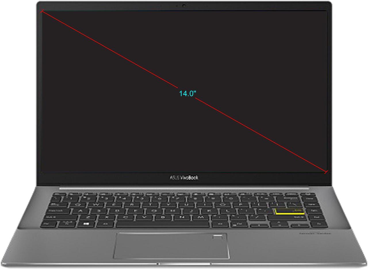 Alt view image 2 of 5 - ASUS VivoBook S14 S433 Thin and Light Laptop, 14" FHD Display, Intel Core i5-1135G7 CPU, 8 GB DDR4 RAM, 512 GB PCIe SSD, Thunderbolt 3, Wi-Fi 6, Windows 10 Home, Indie Black, S433EA-DH51