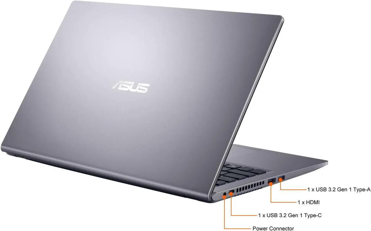 Alt view image 8 of 11 - ASUS VivoBook 15 F515 Thin and Light Laptop, 15.6" FHD Display, Intel Core i7-1065G7 Processor, 8 GB DDR4 RAM, 512 GB PCIe SSD, Fingerprint Reader, Windows 10 Home, Slate Grey, F515JA-DS74