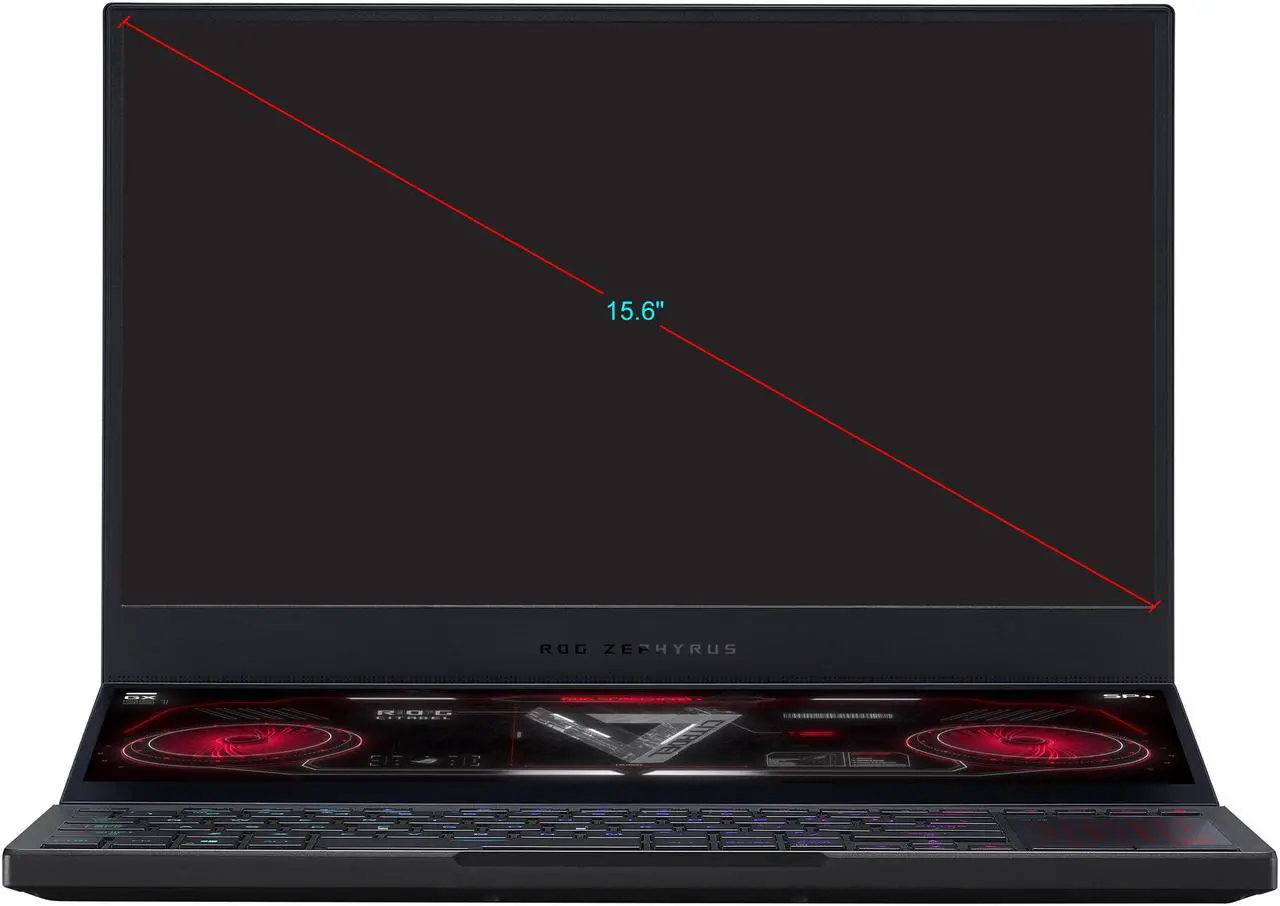 Alt view image 2 of 17 - ASUS ROG Zephyrus Duo SE 15 Gaming Laptop, 15.6" 300Hz IPS Type FHD Display, NVIDIA GeForce RTX 3070 Laptop GPU 8GB GDDR6, AMD Ryzen 9 5900HX, 32GB DDR4, 1TB PCIe SSD, Per-Key RGB Keyboard, Windows 10 Pro, GX551QR-XS98