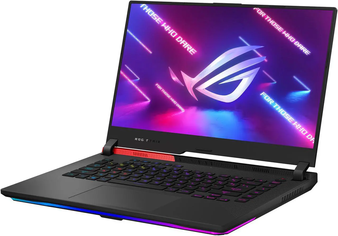 Alt view image 3 of 17 - ASUS ROG Strix G15 (2021) Gaming Laptop, 15.6" 300Hz IPS Type FHD Display, NVIDIA GeForce RTX 3070 Laptop GPU 8GB GDDR6 , AMD Ryzen R9-5900HX, 16GB DDR4, 1TB PCIe NVMe SSD, RGB Keyboard, Windows 10, G513QR-ES96