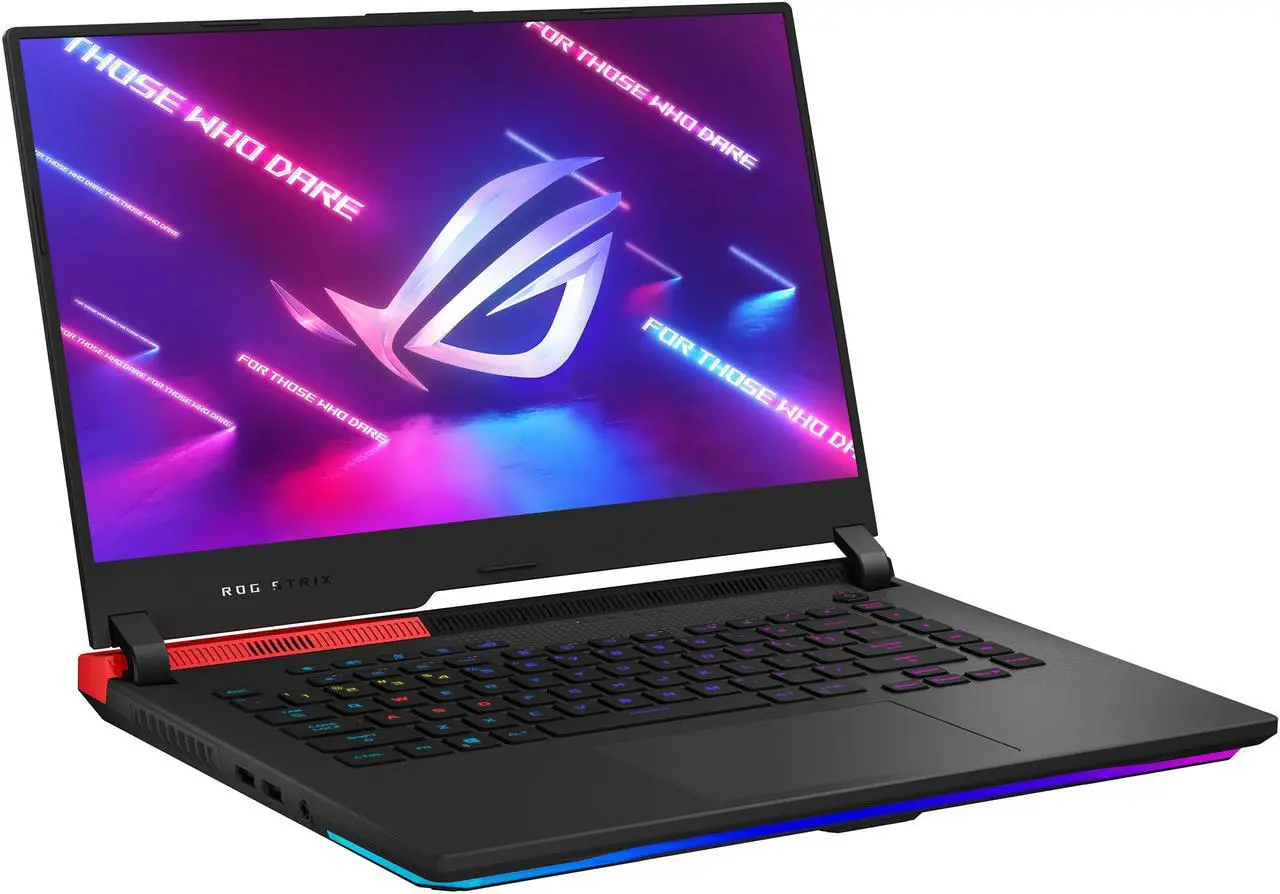 Alt view image 4 of 17 - ASUS ROG Strix G15 (2021) Gaming Laptop, 15.6" 300Hz IPS Type FHD Display, NVIDIA GeForce RTX 3070 Laptop GPU 8GB GDDR6 , AMD Ryzen R9-5900HX, 16GB DDR4, 1TB PCIe NVMe SSD, RGB Keyboard, Windows 10, G513QR-ES96