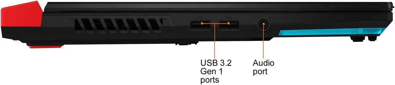 Alt view image 10 of 17 - ASUS ROG Strix G15 (2021) Gaming Laptop, 15.6" 300Hz IPS Type FHD Display, NVIDIA GeForce RTX 3070 Laptop GPU 8GB GDDR6 , AMD Ryzen R9-5900HX, 16GB DDR4, 1TB PCIe NVMe SSD, RGB Keyboard, Windows 10, G513QR-ES96