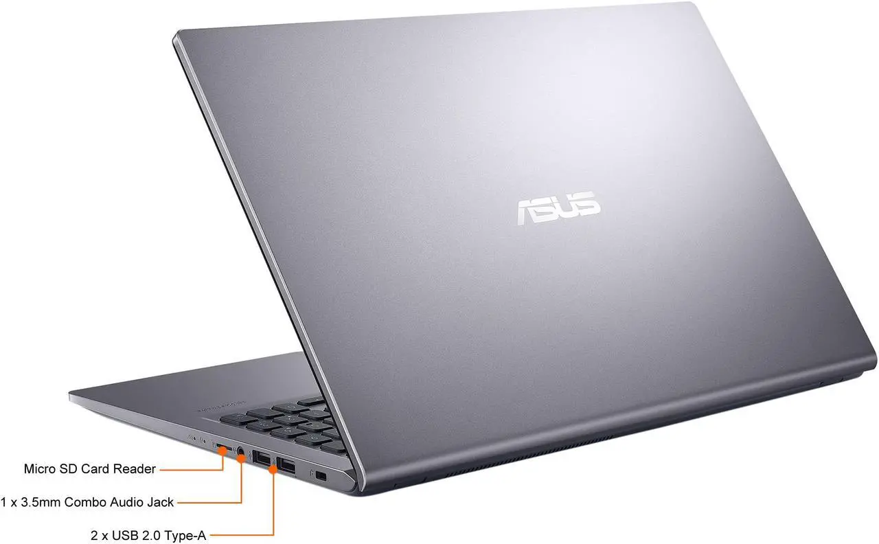 Alt view image 9 of 10 - ASUS VivoBook 15 M515 Thin and Light Laptop, 15.6" IPS FHD Display, AMD Ryzen 7 5700U, 16GB DDR4 RAM, 512GB PCIe SSD, Fingerprint Reader, Windows 10 Home, Slate Grey, M515UA-NS77, Only at Newegg