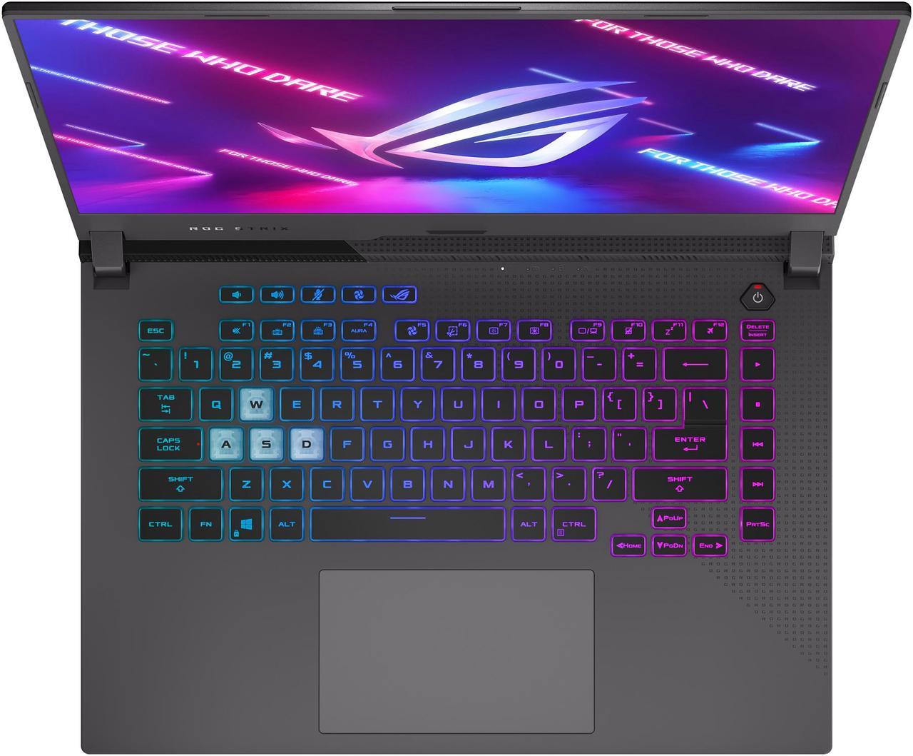 Alt view image 7 of 18 - ASUS ROG Strix G15 (2021) Gaming Laptop, 15.6" 144Hz IPS Type FHD Display, NVIDIA GeForce RTX 3060 Laptop GPU, AMD Ryzen 9 5900HX, 16GB DDR4, 512GB PCIe NVMe SSD, RGB Keyboard, Windows 10, G513QM-ES94