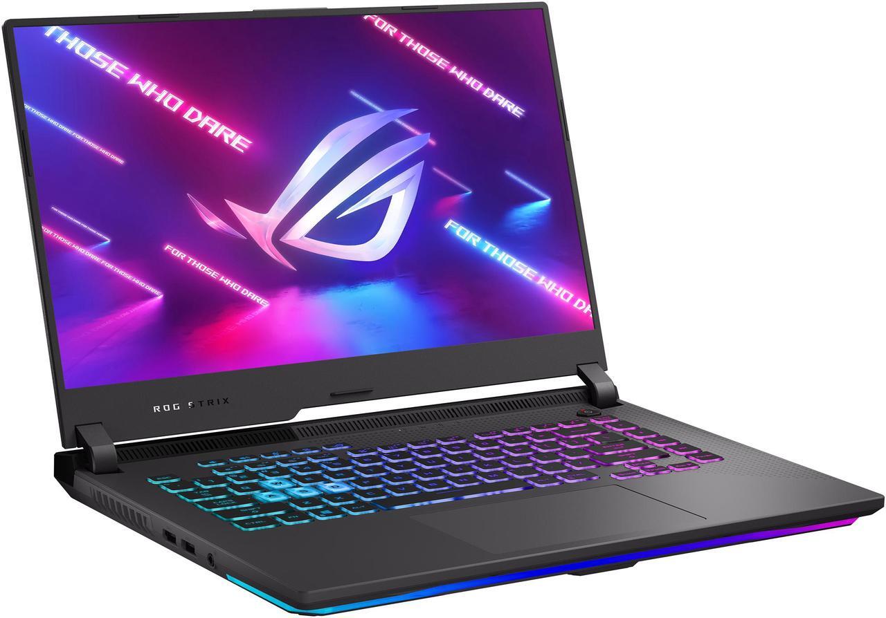 Alt view image 5 of 18 - ASUS ROG Strix G15 (2021) Gaming Laptop, 15.6" 144Hz IPS Type FHD Display, NVIDIA GeForce RTX 3060 Laptop GPU, AMD Ryzen 9 5900HX, 16GB DDR4, 512GB PCIe NVMe SSD, RGB Keyboard, Windows 10, G513QM-ES94