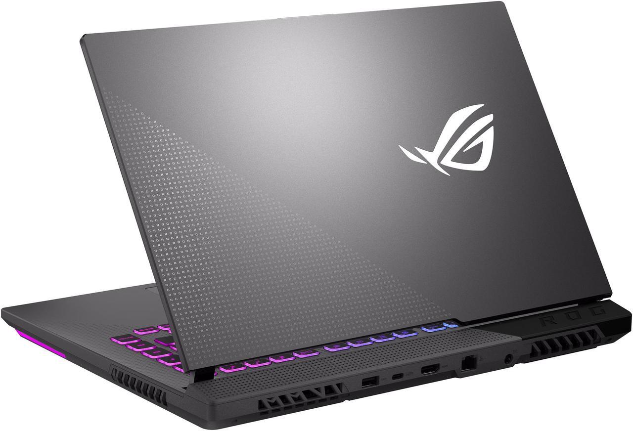 Alt view image 17 of 18 - ASUS ROG Strix G15 (2021) Gaming Laptop, 15.6" 144Hz IPS Type FHD Display, NVIDIA GeForce RTX 3060 Laptop GPU, AMD Ryzen 9 5900HX, 16GB DDR4, 512GB PCIe NVMe SSD, RGB Keyboard, Windows 10, G513QM-ES94