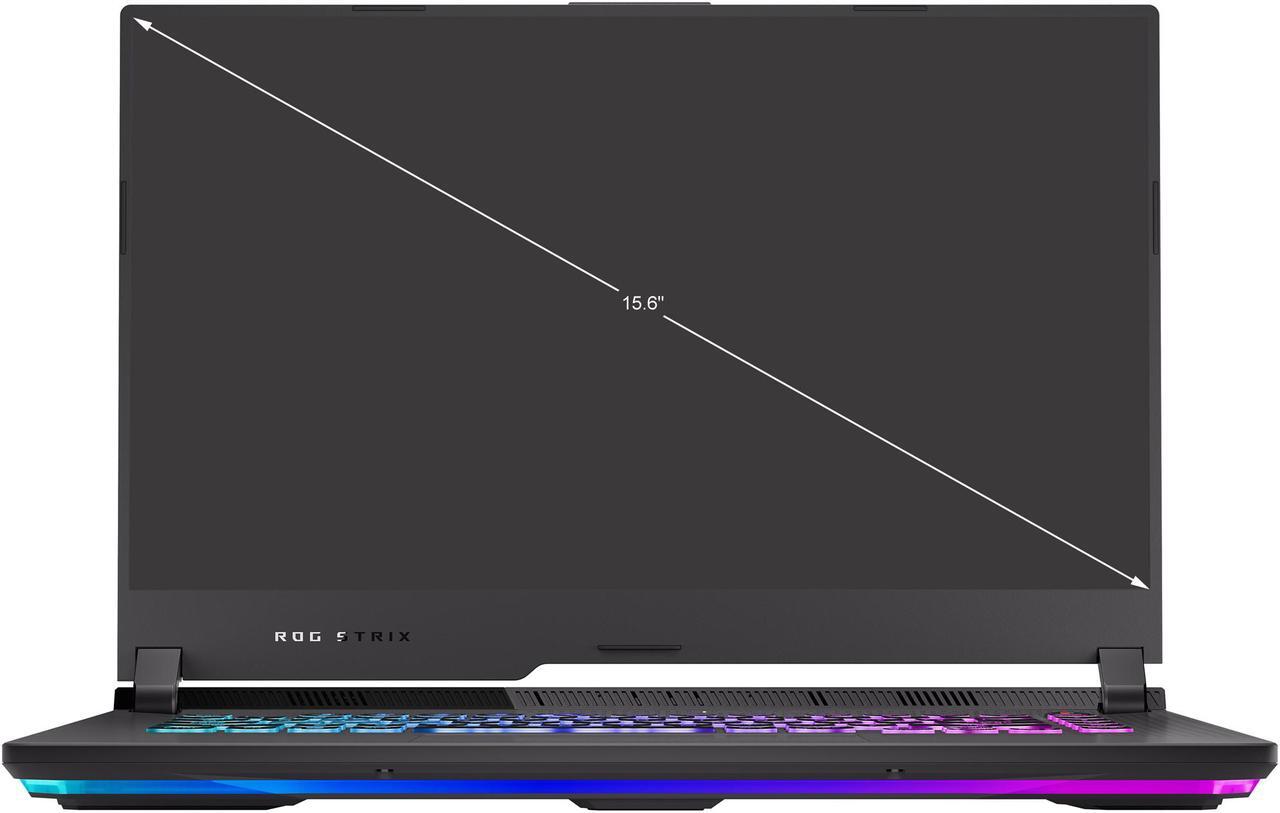 Alt view image 2 of 18 - ASUS ROG Strix G15 (2021) Gaming Laptop, 15.6" 144Hz IPS Type FHD Display, NVIDIA GeForce RTX 3060 Laptop GPU, AMD Ryzen 9 5900HX, 16GB DDR4, 512GB PCIe NVMe SSD, RGB Keyboard, Windows 10, G513QM-ES94