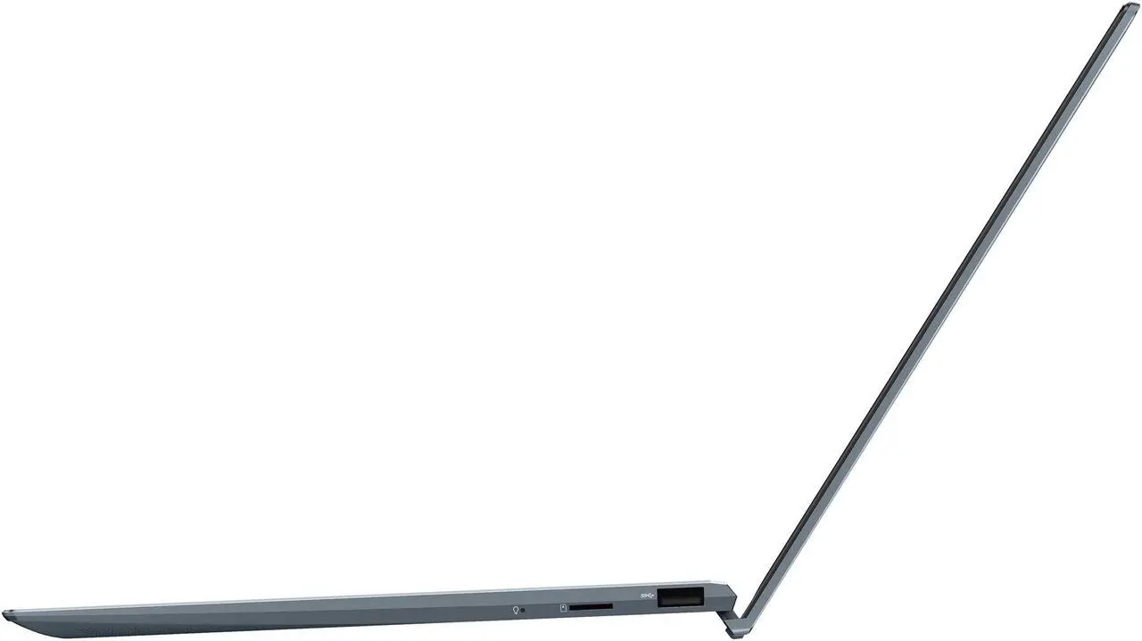 Alt view image 12 of 20 - ASUS ZenBook 13 Ultra-Slim Laptop, 13.3" OLED FHD NanoEdge Bezel Display, AMD Ryzen 7 5700U, 8GB LPDDR4X RAM, 512GB PCIe SSD, NumberPad, Wi-Fi 5, Windows 10 Home, Pine Grey, UM325UA-DS71
