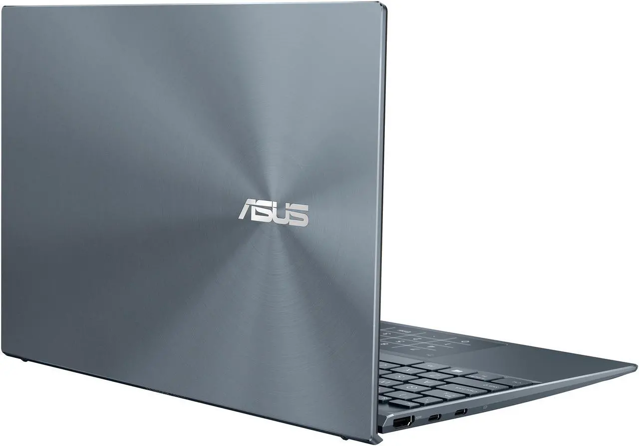 Alt view image 17 of 20 - ASUS ZenBook 13 Ultra-Slim Laptop, 13.3" OLED FHD NanoEdge Bezel Display, AMD Ryzen 7 5700U, 8GB LPDDR4X RAM, 512GB PCIe SSD, NumberPad, Wi-Fi 5, Windows 10 Home, Pine Grey, UM325UA-DS71