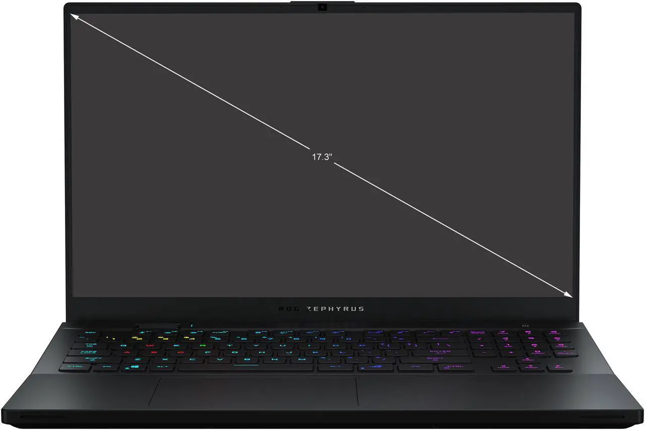 Alt view image 2 of 20 - ASUS ROG Zephyrus S17 - 17.3" QHD - Intel Core i9-11900H - NVIDIA GeForce RTX 3080 - 32 GB DDR4 - 2 TB SSD - Windows 10 Pro - Per-Key RGB Keyboard - Thunderbolt 4 - Gaming Laptop (GX703HS-XB98)