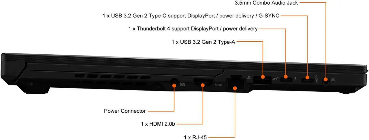 Alt view image 11 of 20 - ASUS ROG Zephyrus S17 - 17.3" QHD - Intel Core i9-11900H - NVIDIA GeForce RTX 3080 - 32 GB DDR4 - 2 TB SSD - Windows 10 Pro - Per-Key RGB Keyboard - Thunderbolt 4 - Gaming Laptop (GX703HS-XB98)