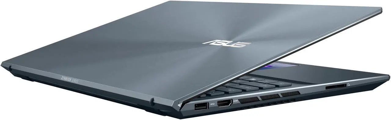 Alt view image 15 of 20 - ASUS ZenBook Pro 15 OLED Ultra-Slim Laptop 15.6" 4K UHD OLED NanoEdge Bezel Touch Display, Intel Core i7-10750H, NVIDIA GeForce GTX 1650 Ti, 16GB RAM, 1TB PCIe SSD, ScreenPad 2.0, Thunderbolt 3, Windows 10 Pro, Pine Grey, UX535LI-IH77T
