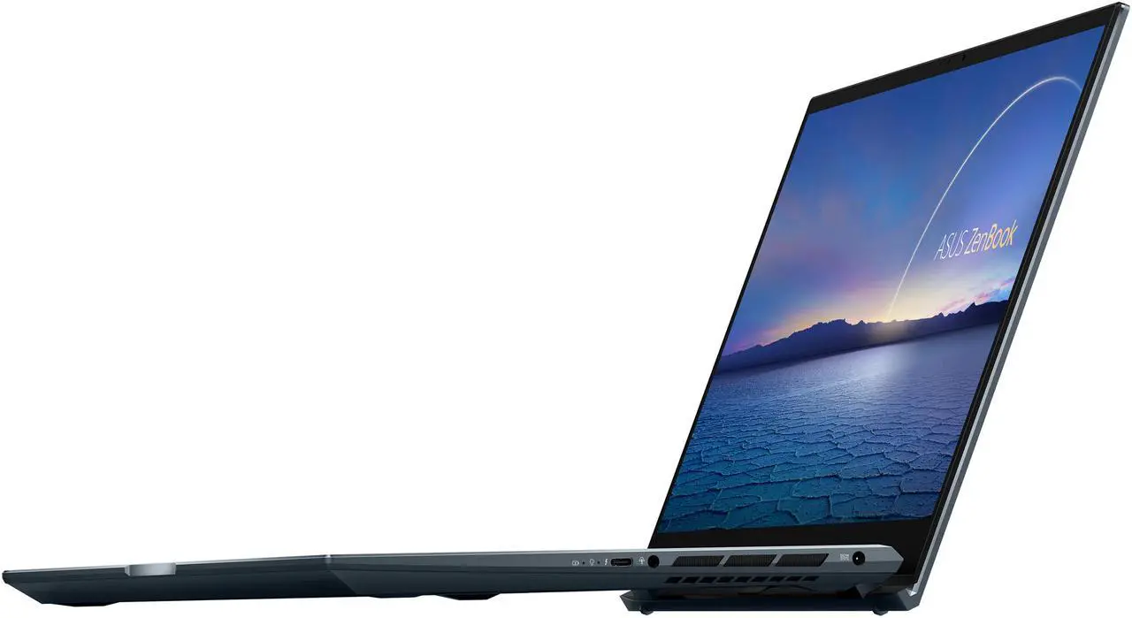 Alt view image 6 of 20 - ASUS ZenBook Pro 15 OLED Ultra-Slim Laptop 15.6" 4K UHD OLED NanoEdge Bezel Touch Display, Intel Core i7-10750H, NVIDIA GeForce GTX 1650 Ti, 16GB RAM, 1TB PCIe SSD, ScreenPad 2.0, Thunderbolt 3, Windows 10 Pro, Pine Grey, UX535LI-IH77T