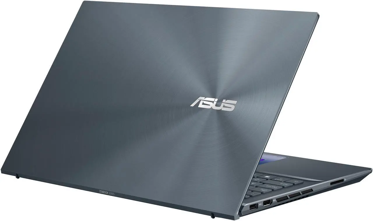 Alt view image 16 of 20 - ASUS ZenBook Pro 15 OLED Ultra-Slim Laptop 15.6" 4K UHD OLED NanoEdge Bezel Touch Display, Intel Core i7-10750H, NVIDIA GeForce GTX 1650 Ti, 16GB RAM, 1TB PCIe SSD, ScreenPad 2.0, Thunderbolt 3, Windows 10 Pro, Pine Grey, UX535LI-IH77T
